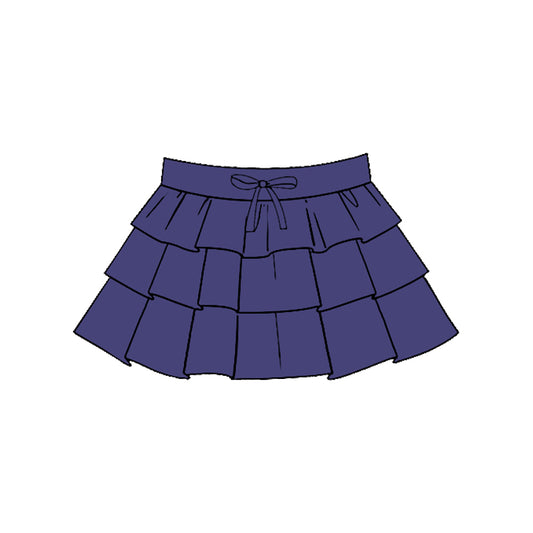 Baby Girls Purple Ruffle Yoga Skirt Shorts Bottom Preorder