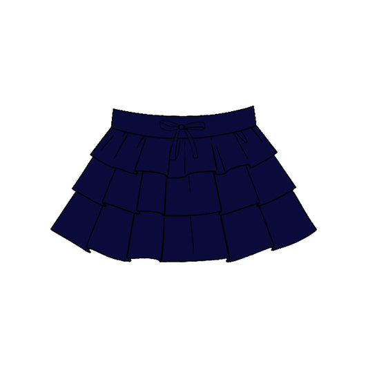 Baby Girls Navy Ruffle Yoga Skirt Shorts Bottom Preorder