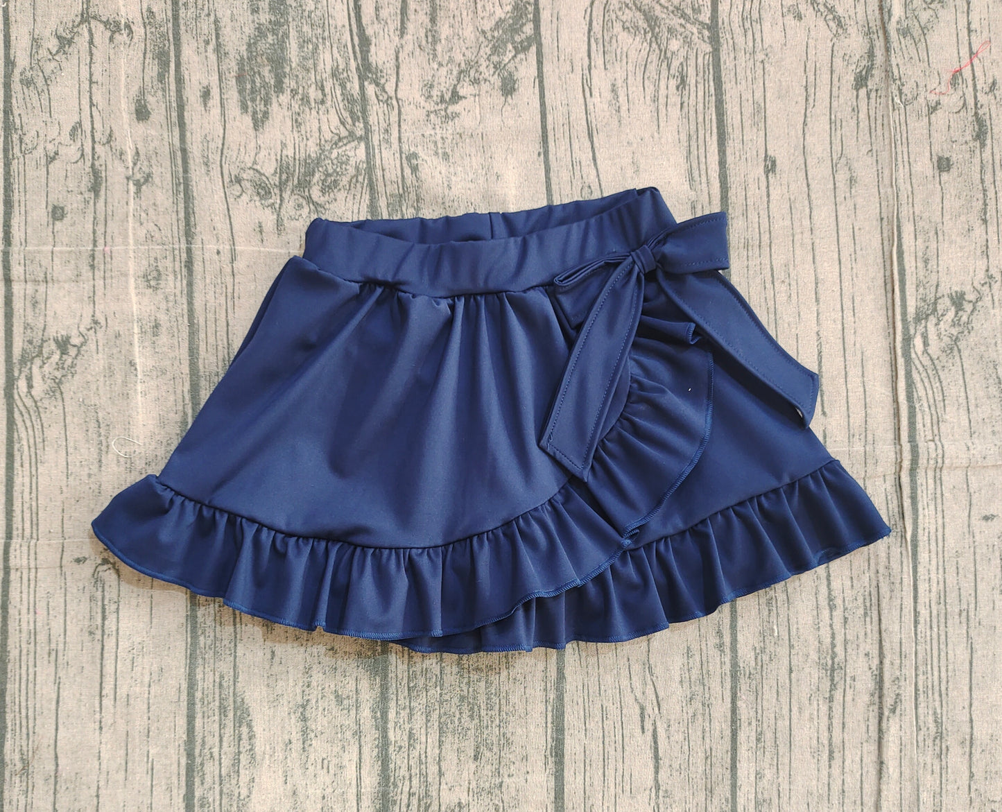 Baby Girls Navy Yoga Active Ruffle Skirt Shorts Bottoms