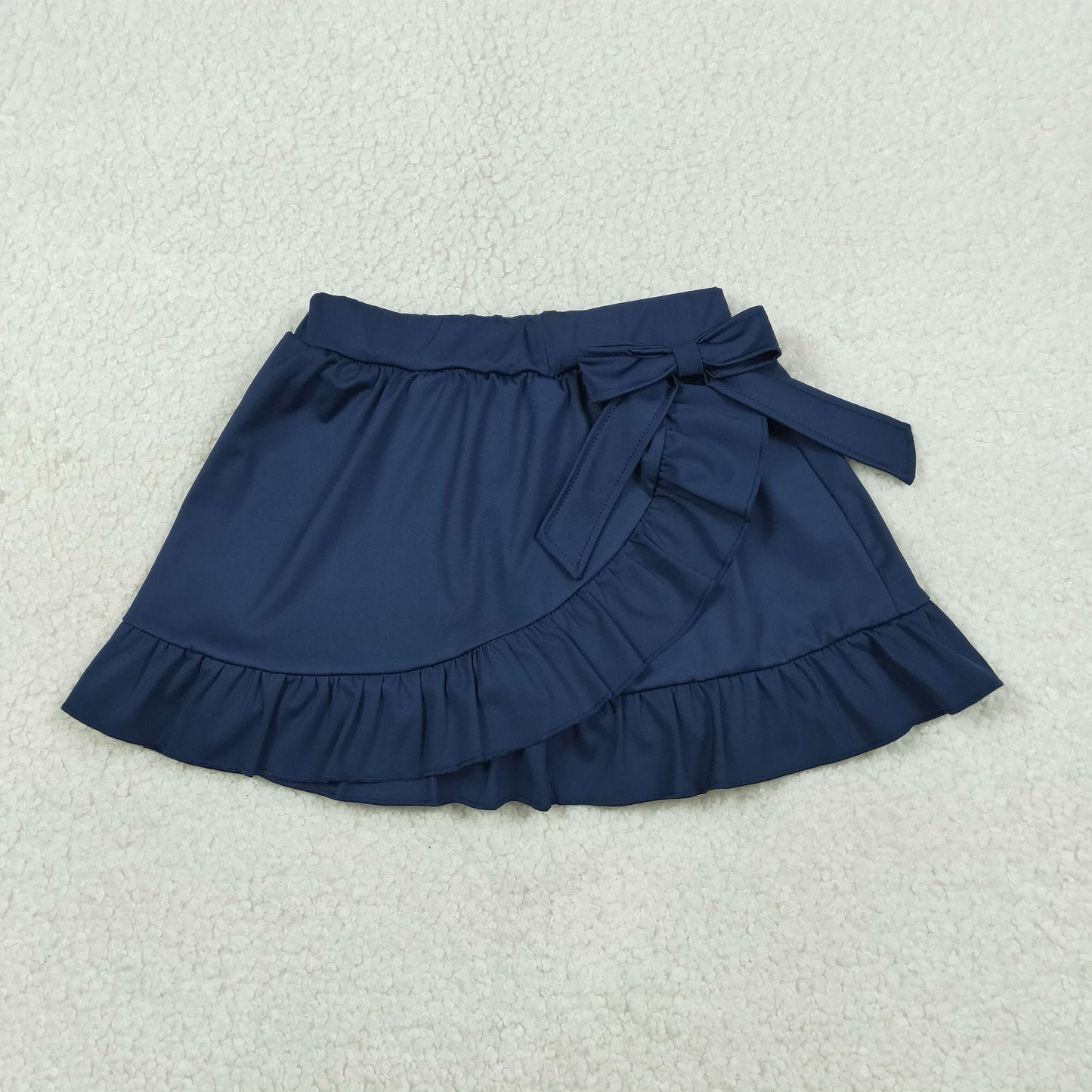 Baby Girls Navy Yoga Active Ruffle Skirt Shorts Bottoms