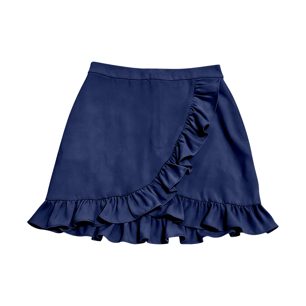 Baby Girls Navy Yoga Active Ruffle Skirt Shorts Bottom Preorder