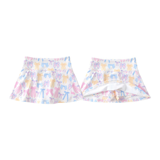 Baby Girls Colorful Bows Yoga Active Skirt Shorts Bottom Preorder