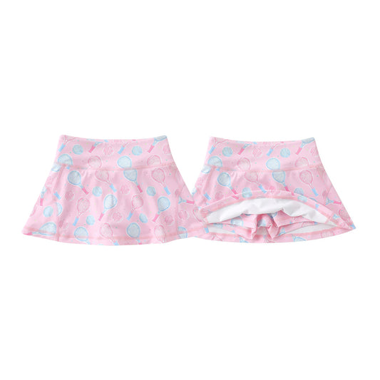 Baby Girls Blue Pink Tennis Team Yoga Active Skirt Shorts Bottom Preorder