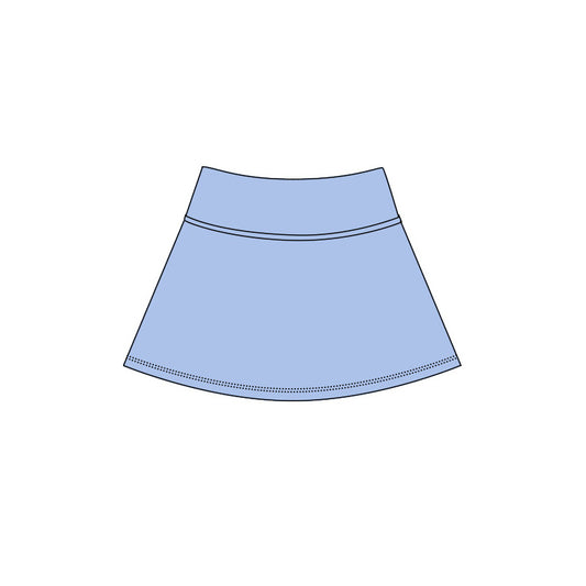 Baby Girls Blue Yoga Active Skirt Shorts Bottom Preorder