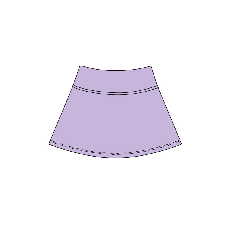Baby Girls Purple Yoga Active Skirt Shorts Bottom Preorder