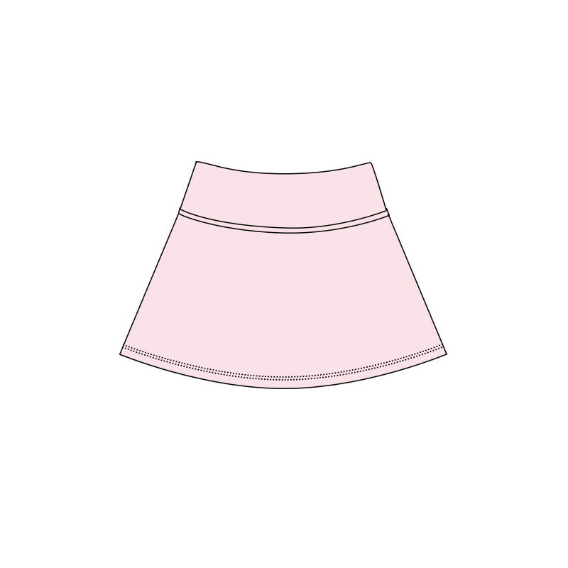 Baby Girls Light Pink Yoga Active Skirt Shorts Bottom Preorder