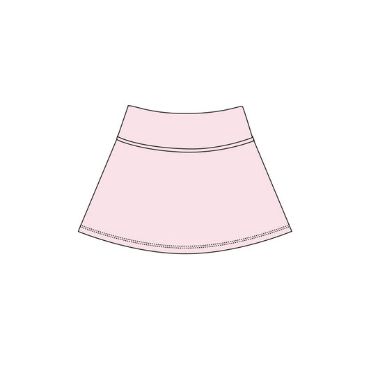 Baby Girls Light Pink Yoga Active Skirt Shorts Bottom Preorder