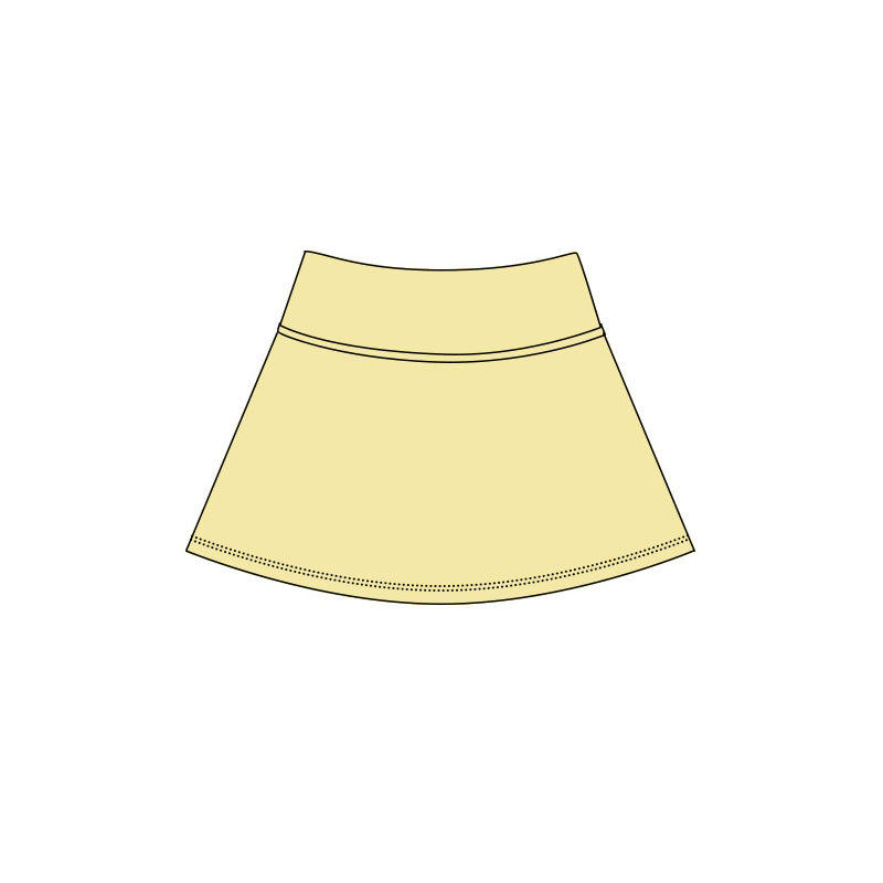 Baby Girls Yellow Yoga Active Skirt Shorts Bottom Preorder
