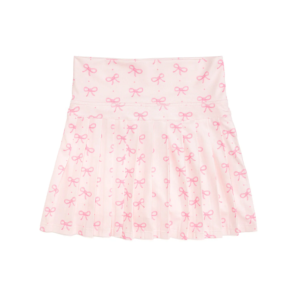 Baby Girls Pink Bows Polka Dots Yoga Active Pleated Skirt Shorts Bottom Preorder