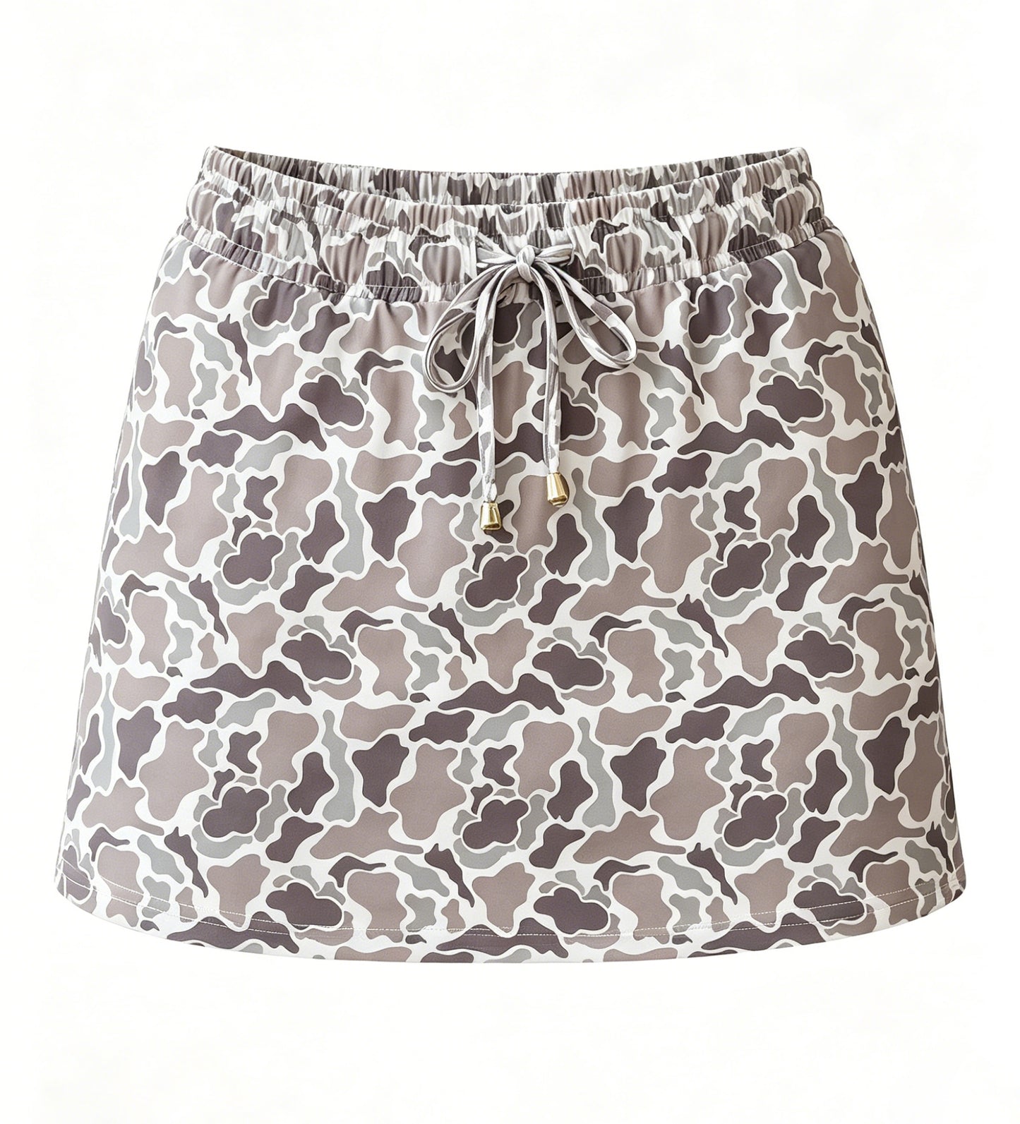 Adult Women Southern Khaki Camo Yoga Active Skirt Short Bottom Preorder