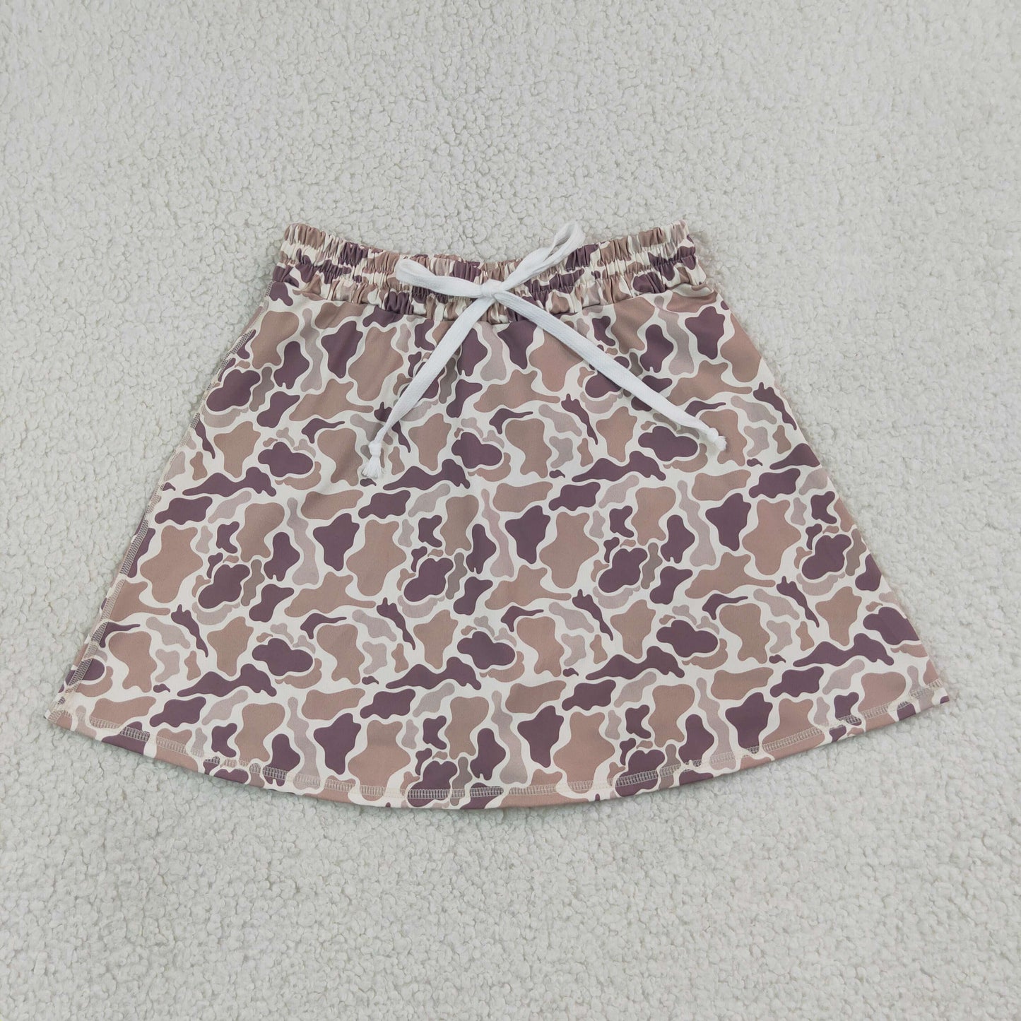 Adult Women Southern Khaki Camo Yoga Active Skirt Short Bottom