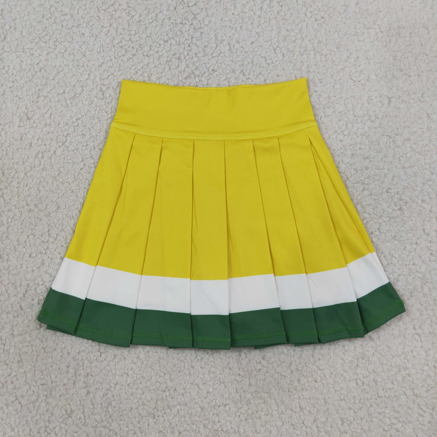 Baby Girls Yellow Green White Yoga Active Pleated Skirt Short Bottoms