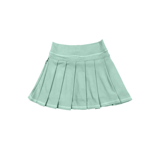 Preorder moq 5 Baby Girls Aqua Yoga Active Pleated Shirt Shorts Bottom