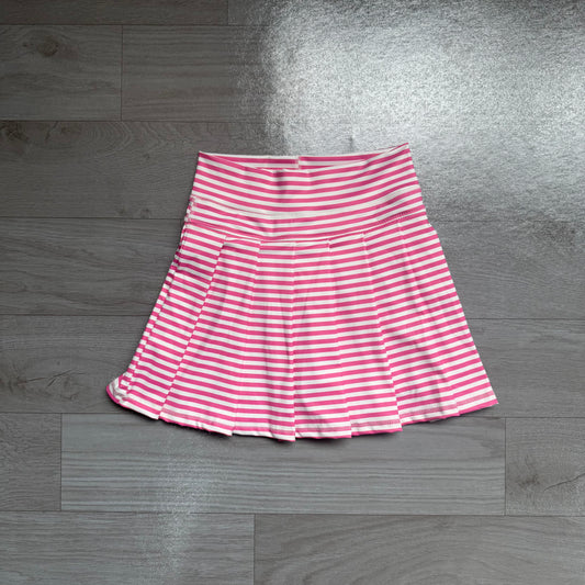 Baby Girls Pink Stripe Yoga Active Pleated Skirt Shorts Bottom Preorder