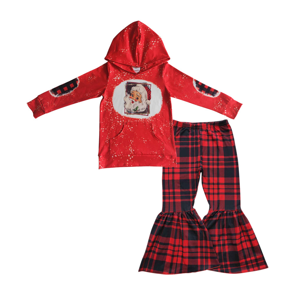 Baby Girls Christmas Santa Hoodie Pants Sets