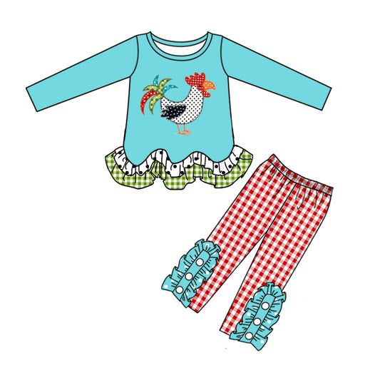 Baby Girls Chicken Tunic Pants Clothes Sets preorder