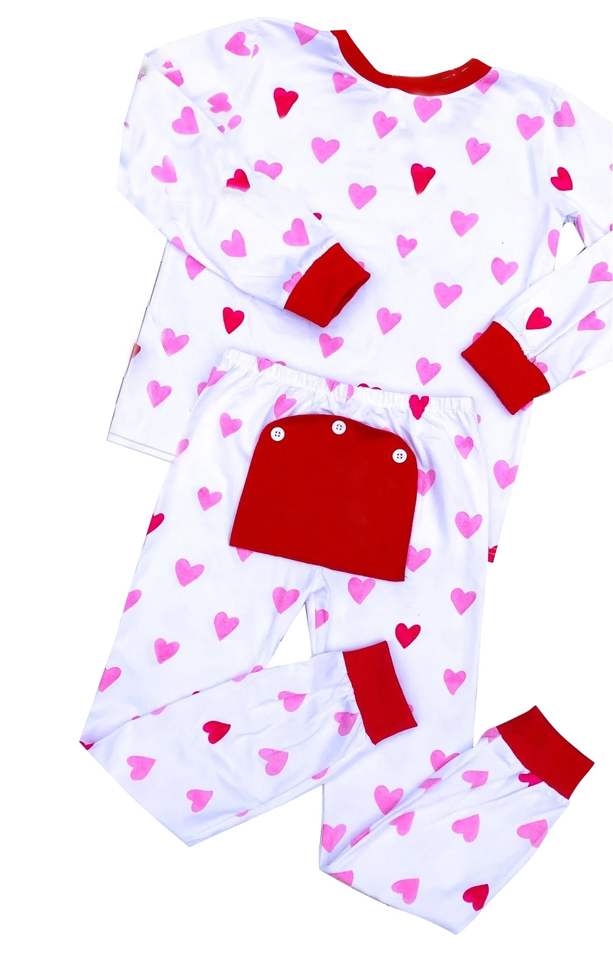 Baby Girls Valentines Hearts Tops Pants Pajamas Clothes Sets preorder