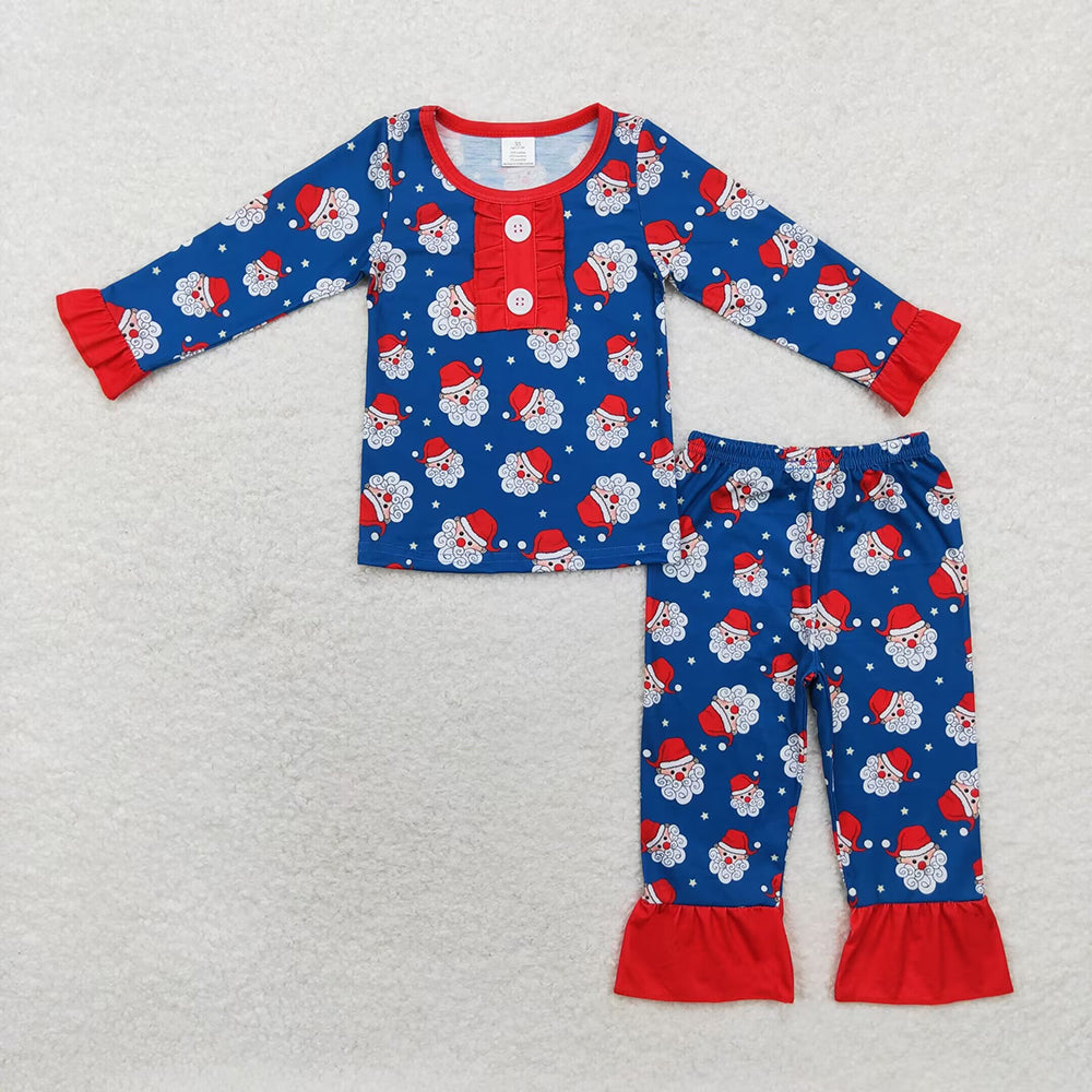 Baby Girls Christmas Santa Sibling Boys Bamboo Pajamas Clothes Sets