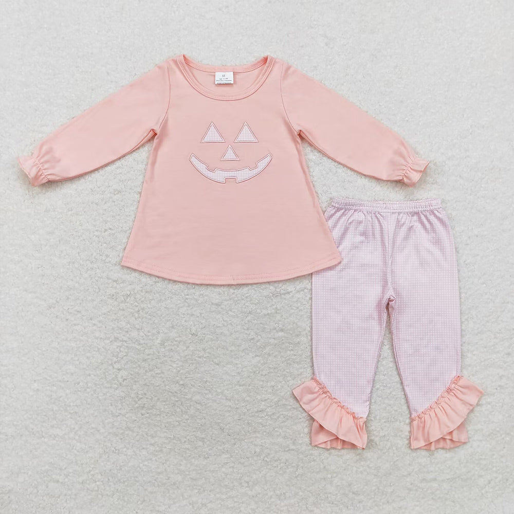 Baby Girls Halloween Pink Face Tunic Legging Clothes Sets