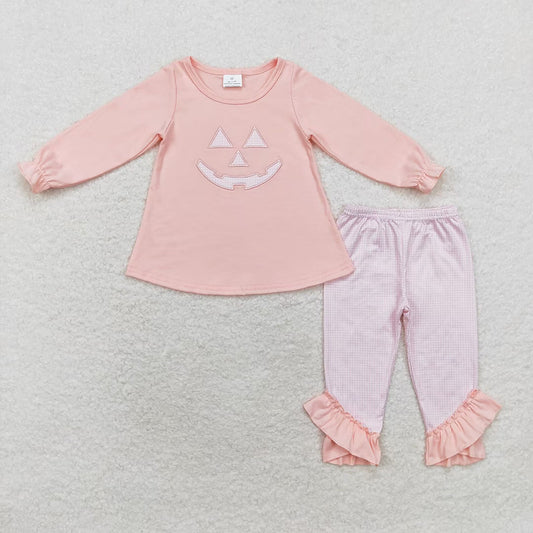 Baby Girls Halloween Pink Face Tunic Legging Clothes Sets