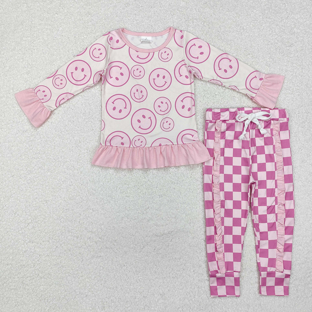 Sibling Baby Girls Boys Smile Top Pants Outfits Sets