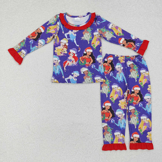 Baby Girls Christmas Princess Shirt Pajamas Clothes Sets