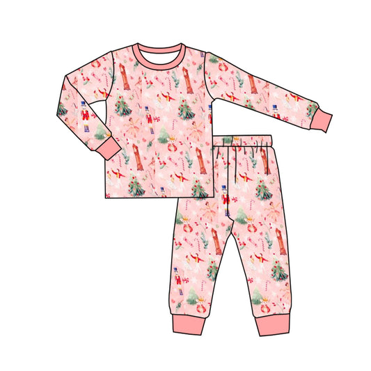 Baby Girls Christmas Soldier Tops Pants Pajamas Clothes Sets Preorder