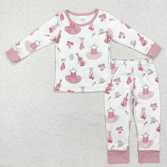 Baby Girls Pink Music Dance Shirt Pants Pajamas Clothes Sets