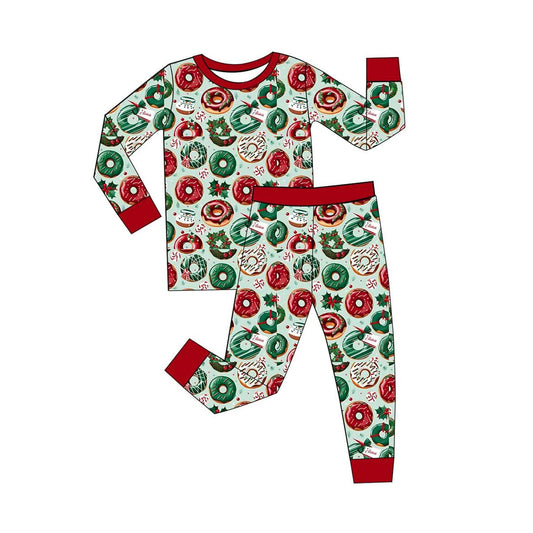 Baby Kids Christmas Donuts Shirts Pants Pajamas Clothes Sets Preorder