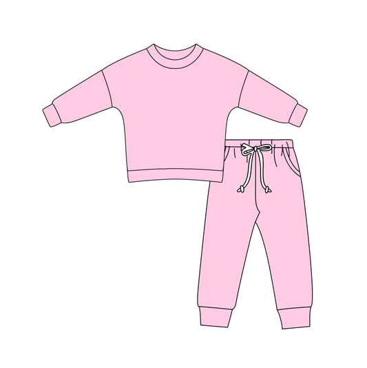 Baby Girls Pink Shirt Pants Sports Clothes Sets Preorder