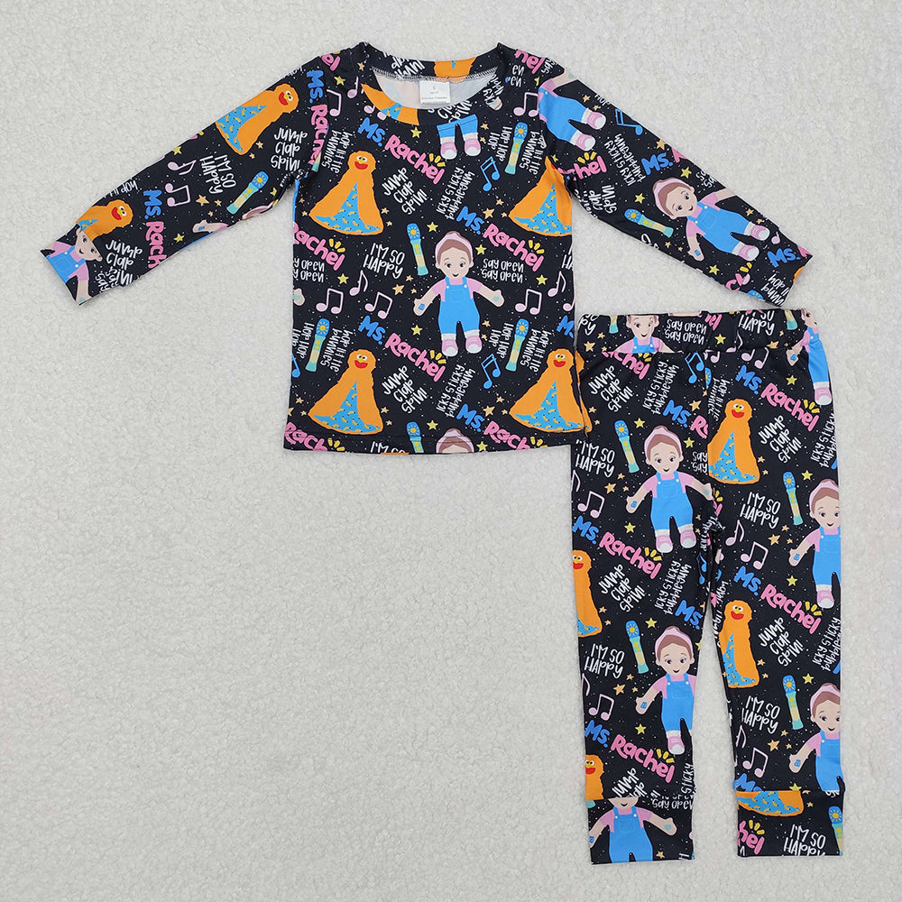 Baby Girls Teacher Monster Shirt Pants Pajamas Clothes Sets