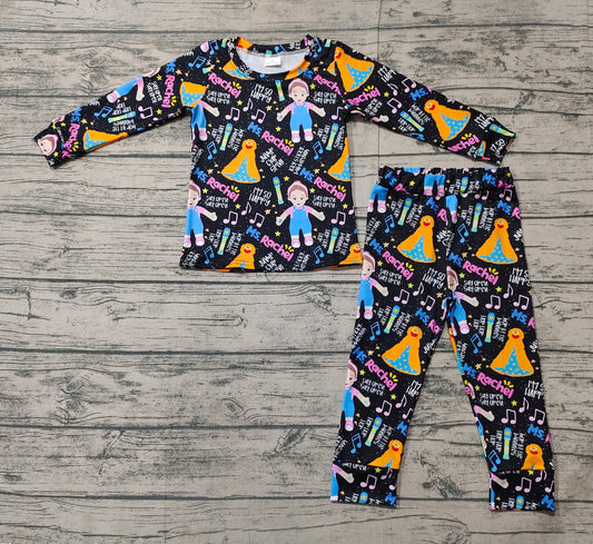 Baby Girls Teacher Monster Shirt Pants Pajamas Clothes Sets