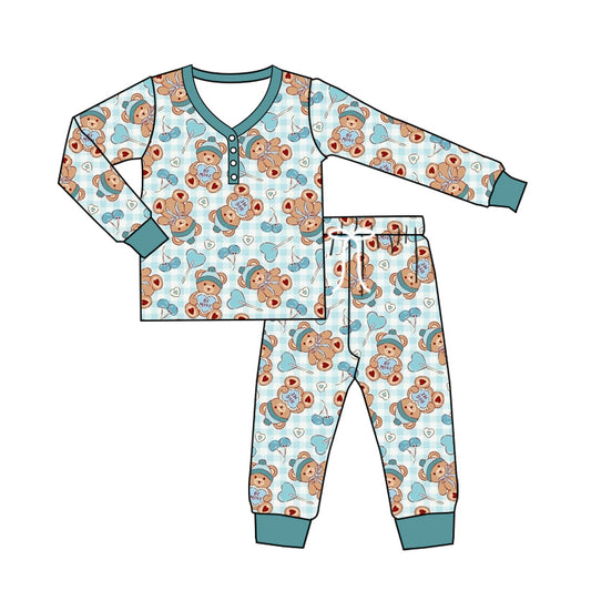 Adult Women Valentines Heart Bears Tops Pants Pajamas Preorder