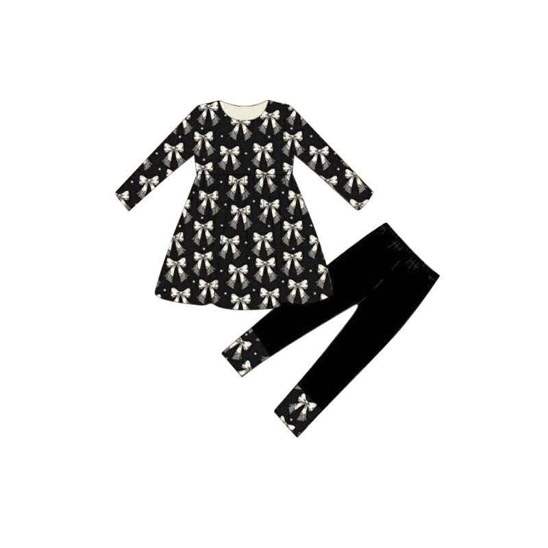 Baby Girls Bows Tunic Leggings Clothes Sets Preorder
