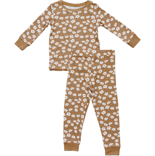Baby Girls Small Flowers Top Pants Fall Pajamas Sets Preorder