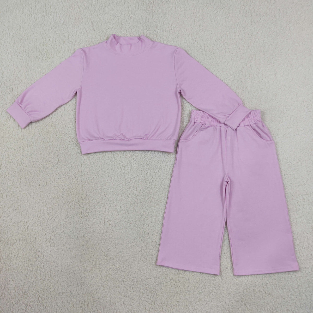 Siblings Baby Girls Long Sleeve Shirts Top Pockets Flare Pant Fall Pajamas Clothes Sets
