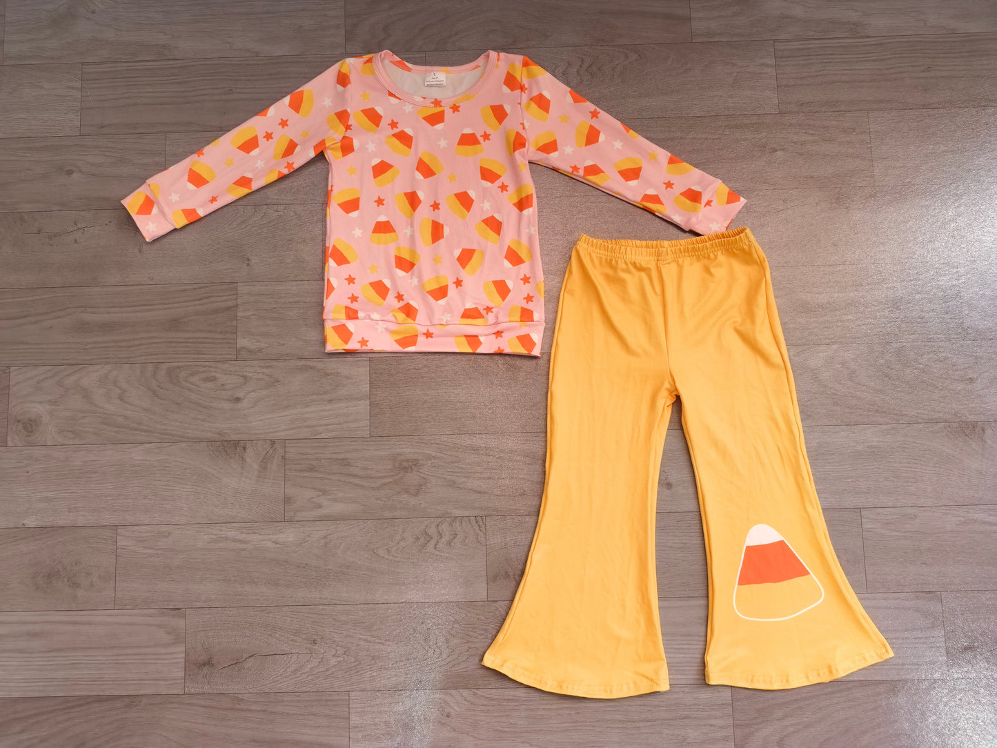 Baby Girls Stars Candy Top Flare Pant Halloweens Clothes Sets