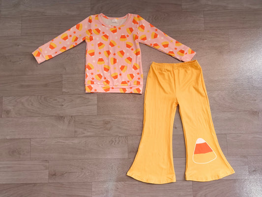 Baby Girls Stars Candy Top Flare Pant Halloweens Clothes Sets Preorder