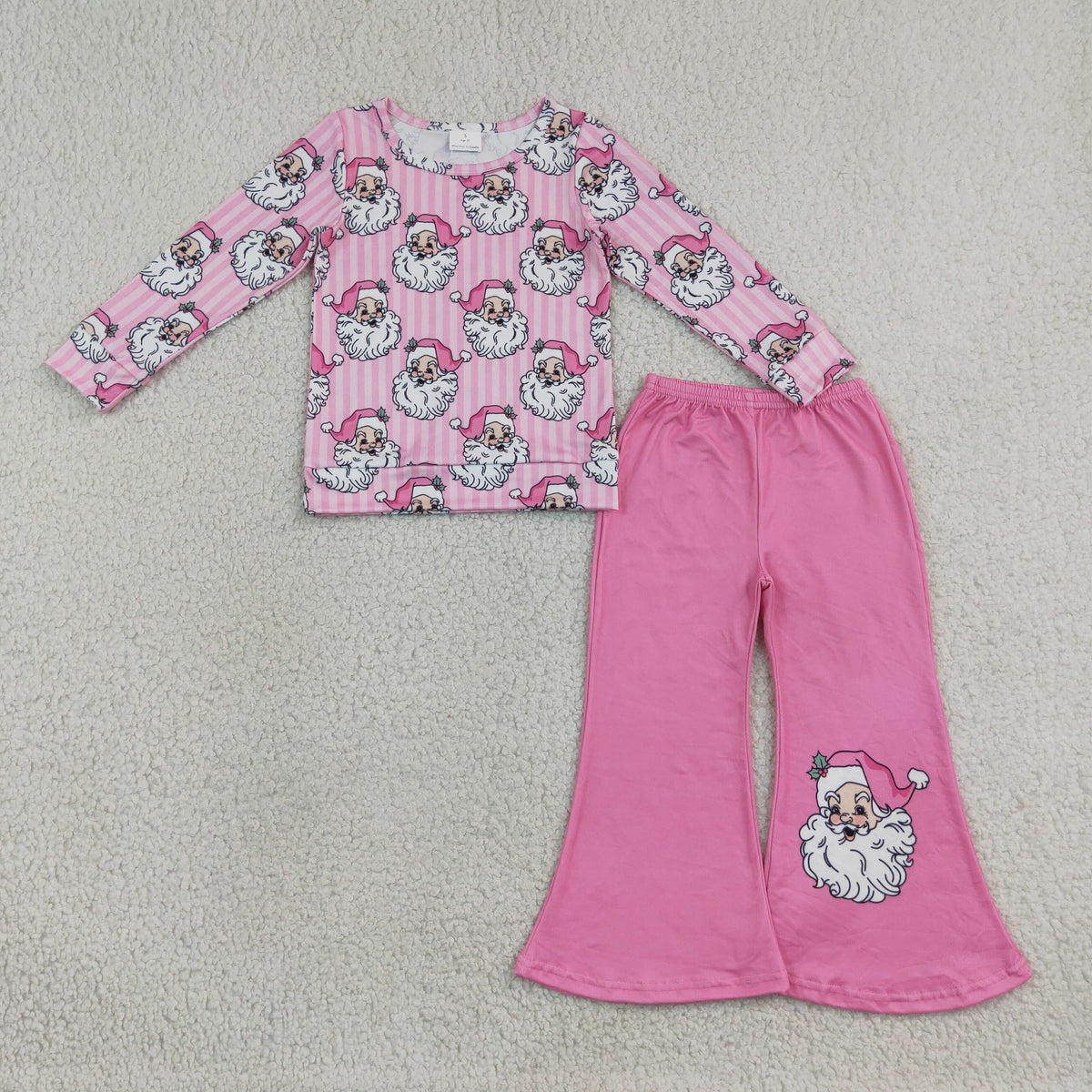 Sibling Baby Girls Long Sleeve Shirt Top Flare Pant Halloween Christmas Clothes Sets