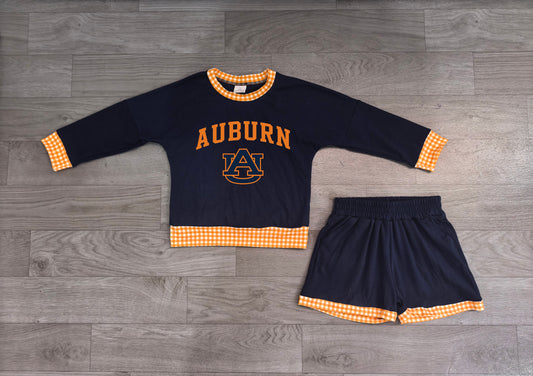Baby Boys Vinyl AU Long Sleeve Top Pockets Short Team Clothes Set Preorder