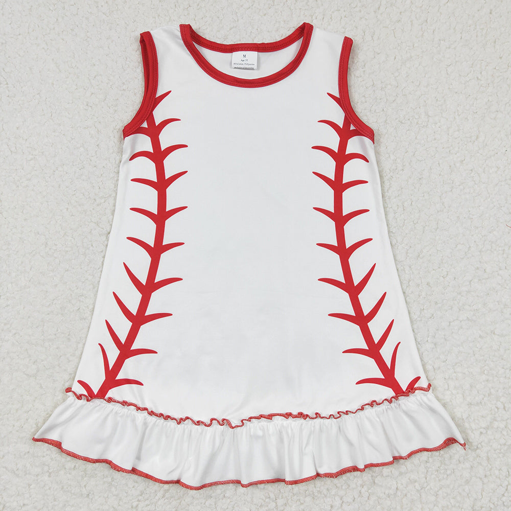 Sibling Girls Baby Boys Baseball Dresses Rompers Pajamas Suits