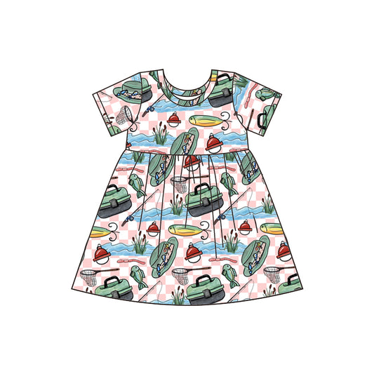 Baby Girls Fishing knee length dresses preorder