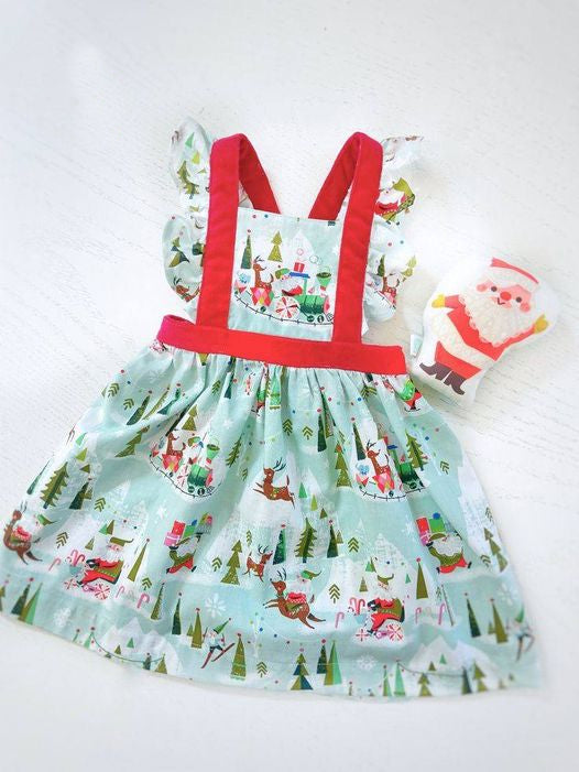 Baby Girls Christmas Santa Reindeer Dresses preorder