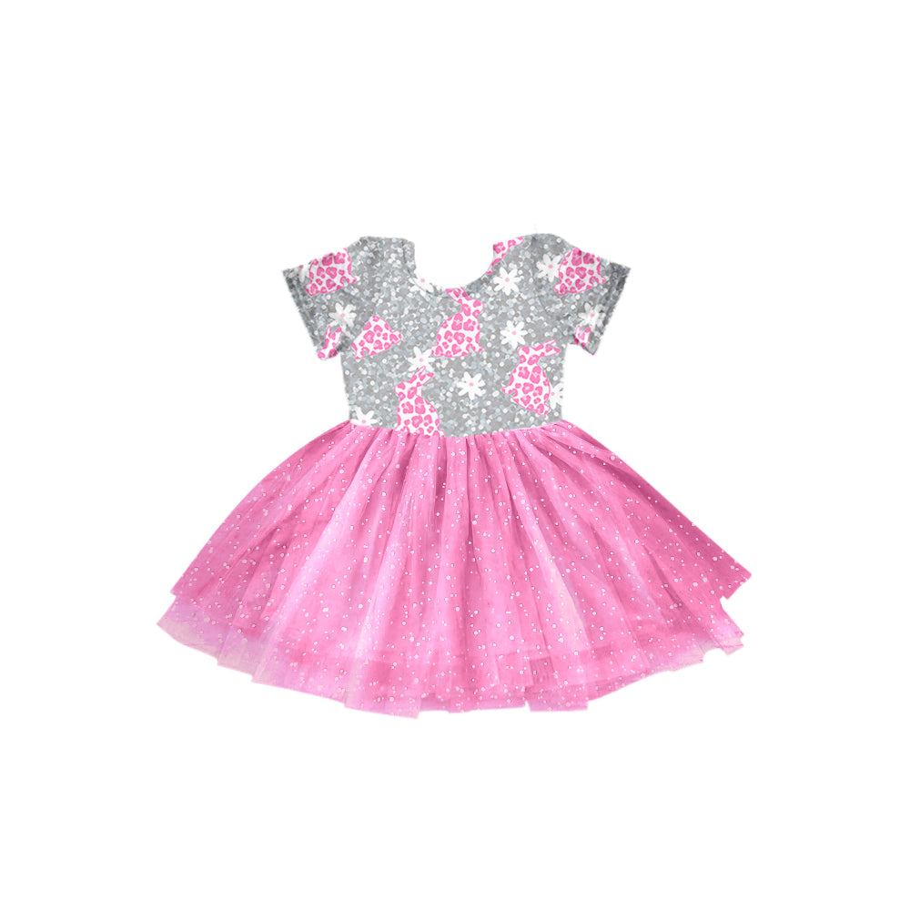 Baby Girls Easter Rabbits Tutu Knee Length Dresses Preorder