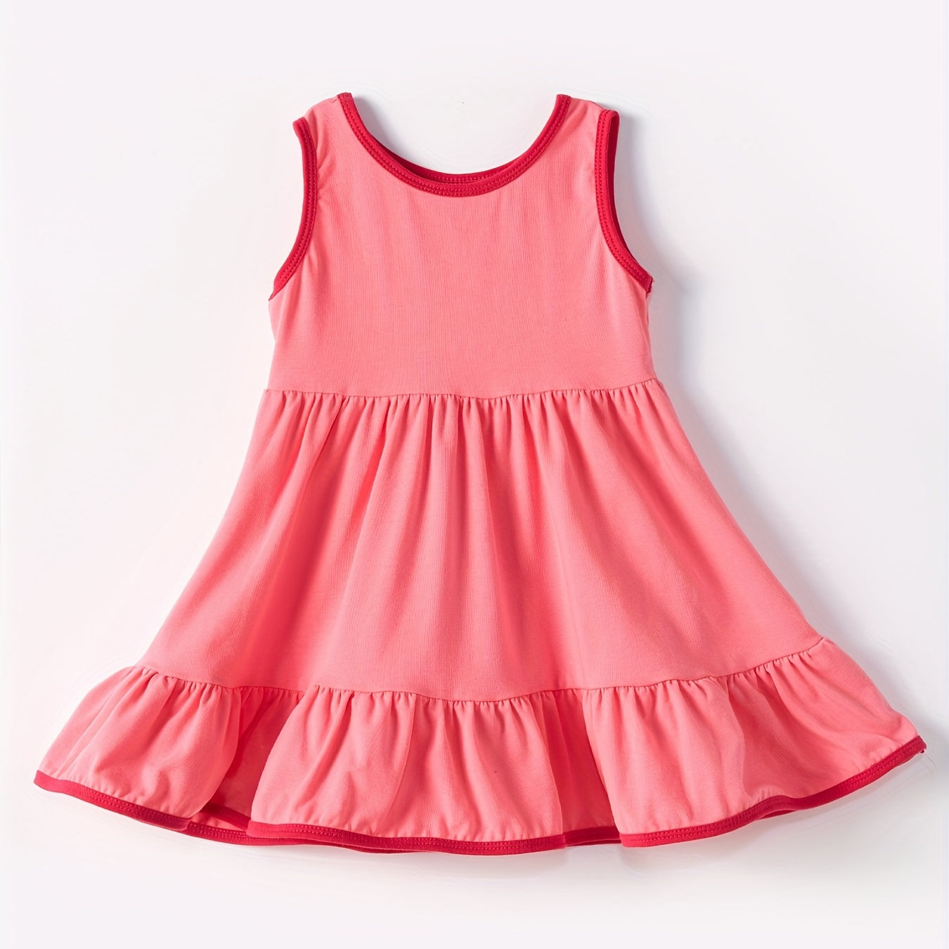 Baby Girls Sleeveless Watermelon Ruffle Dresses Preorder