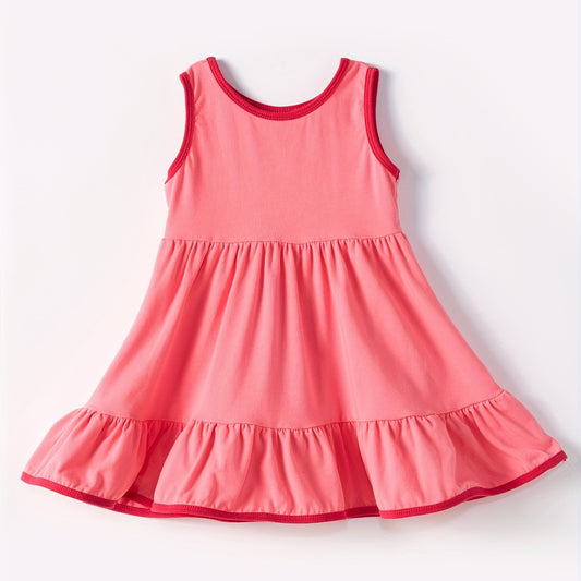 Baby Girls Sleeveless Watermelon Ruffle Dresses Preorder