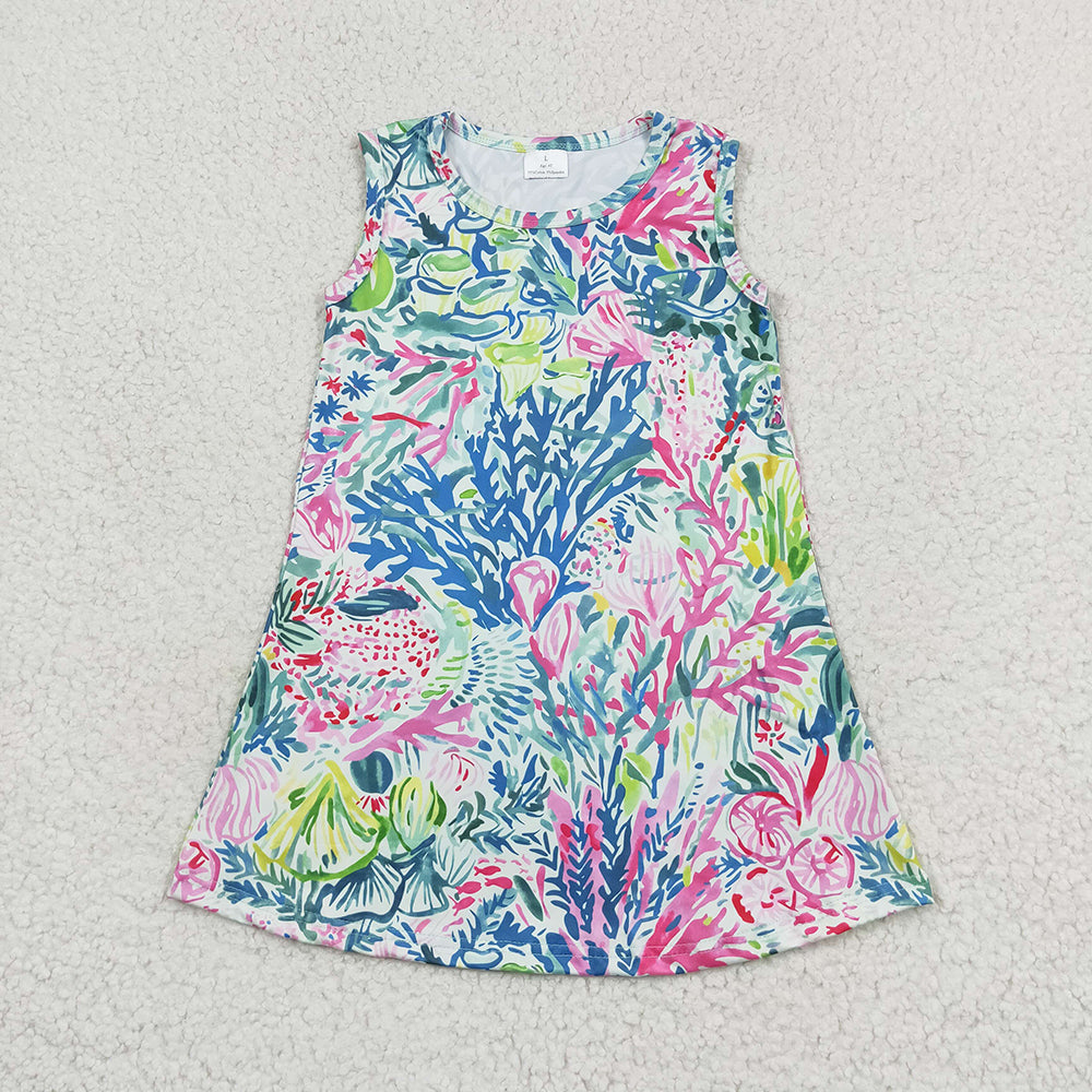 Sibling Baby Girls Summer Fashion Knee Length Dresses