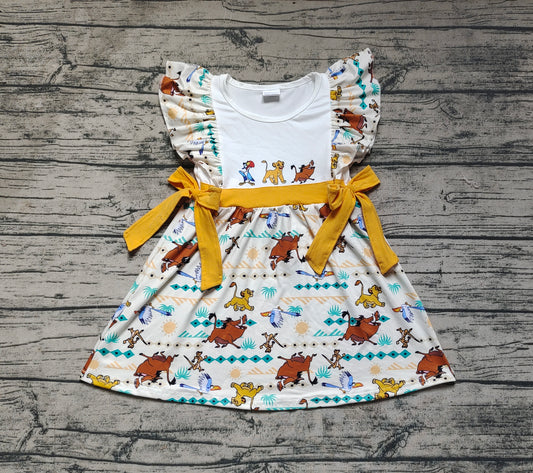 Baby Girls Lions Bows Knee Length Dresses