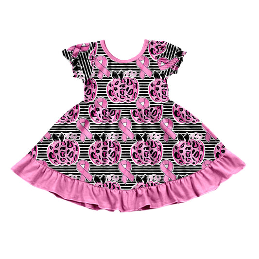 Baby Girls Pink Pumpkin October Knee Length Dresses Preorder