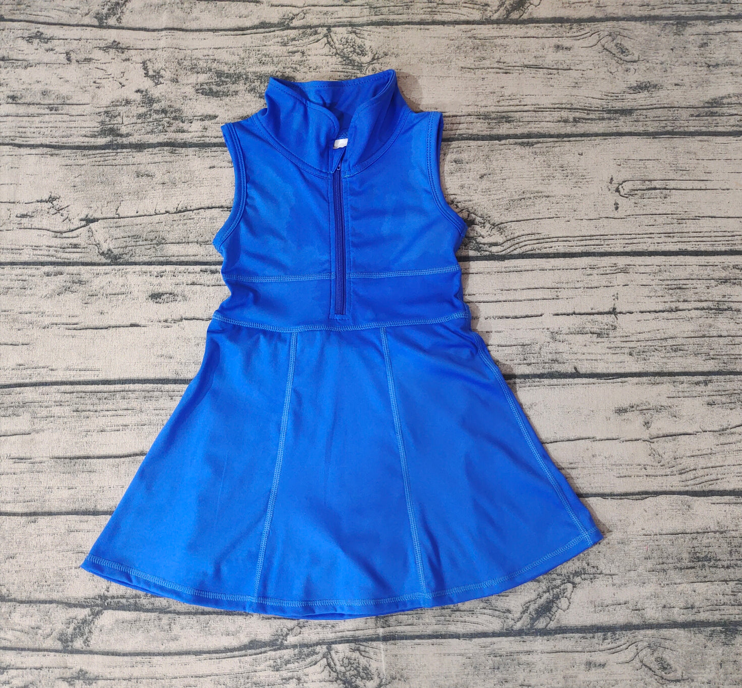 Baby Girls Royal Blue Athletic Active Wear Knee Length Dresses